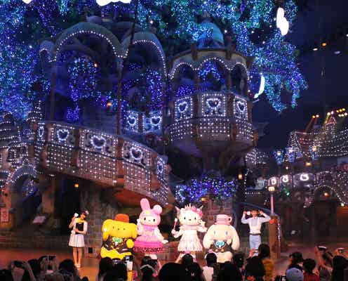 サンリオピューロランド“夏祭り”開幕!史上最高50万球が輝くイルミにうっとり
