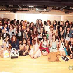 応援に駆けつけたみずきてぃと候補者たち（C）TOKYO GIRLS AUDITION 2014 AUTUMN／WINTER
