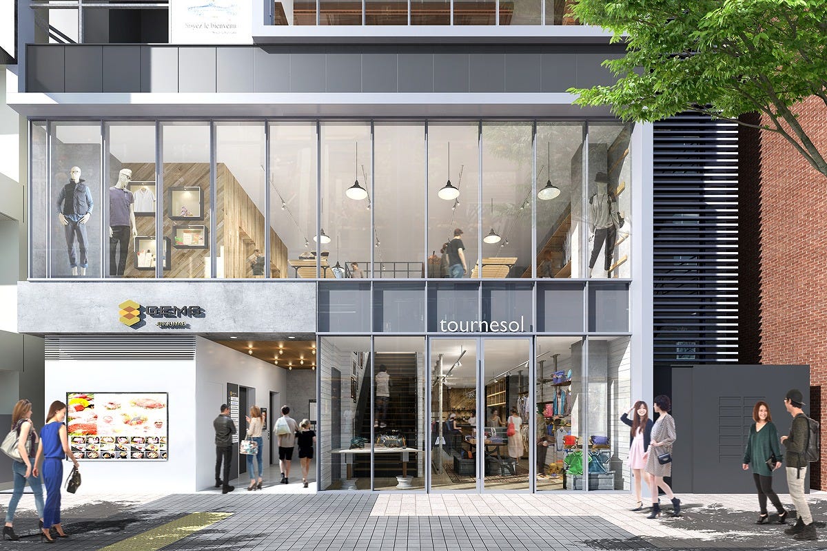 「GEMS神宮前」開業へ、渋谷と原宿間の好立地にアパレル&食が集結