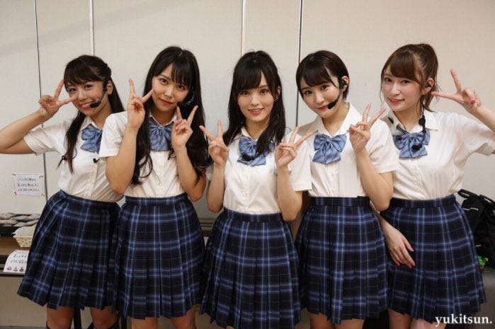 沖田彩華、白間美瑠、山本彩、川上礼奈、吉田朱里/NMB48オフィシャルブログ(Ameba)より