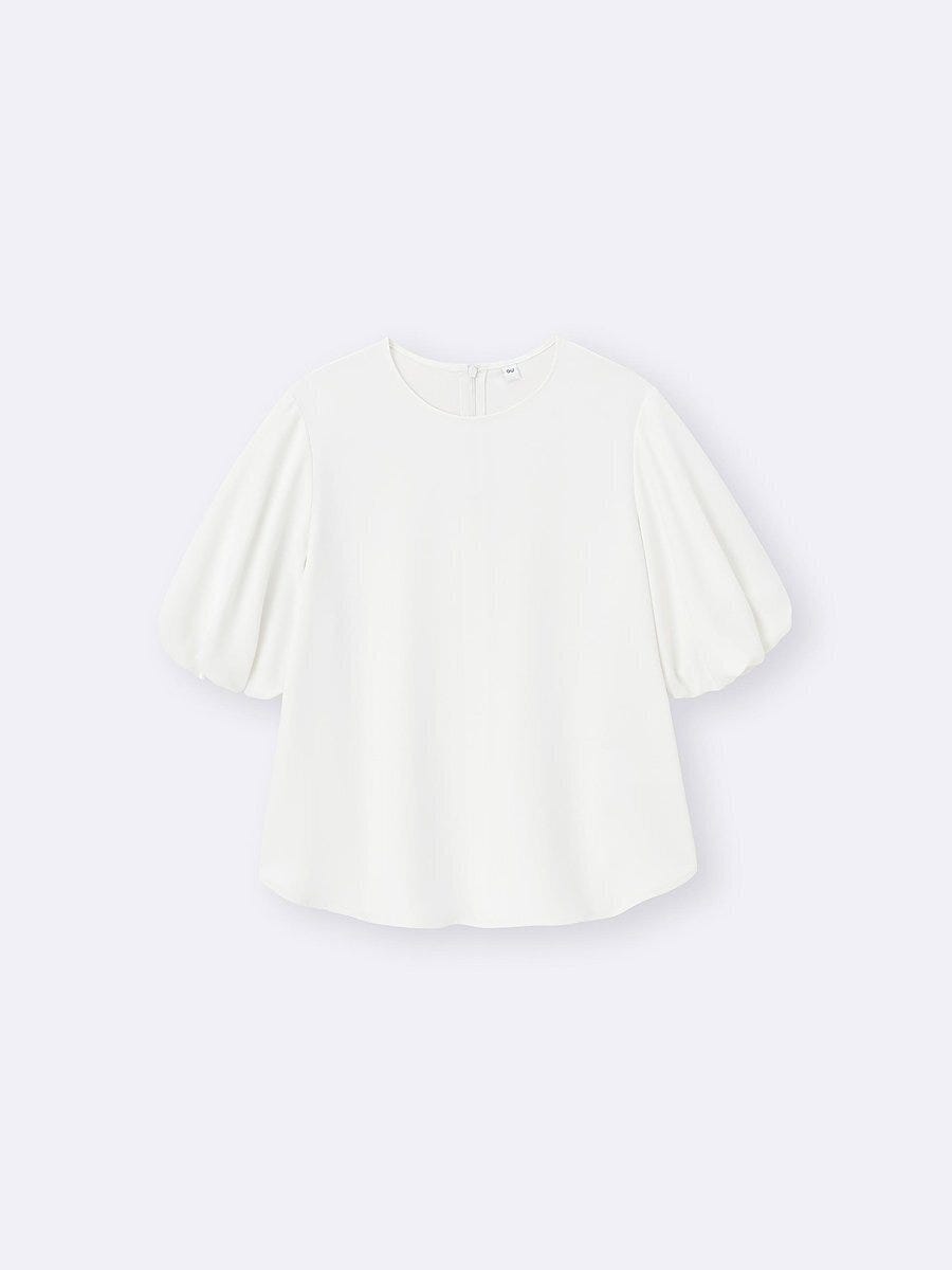 GU バブルスリーブブラウス GUのバブルスリーブブラウス