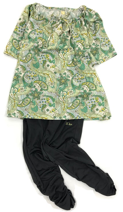 館内着（緑）／画像提供：竹中工務店