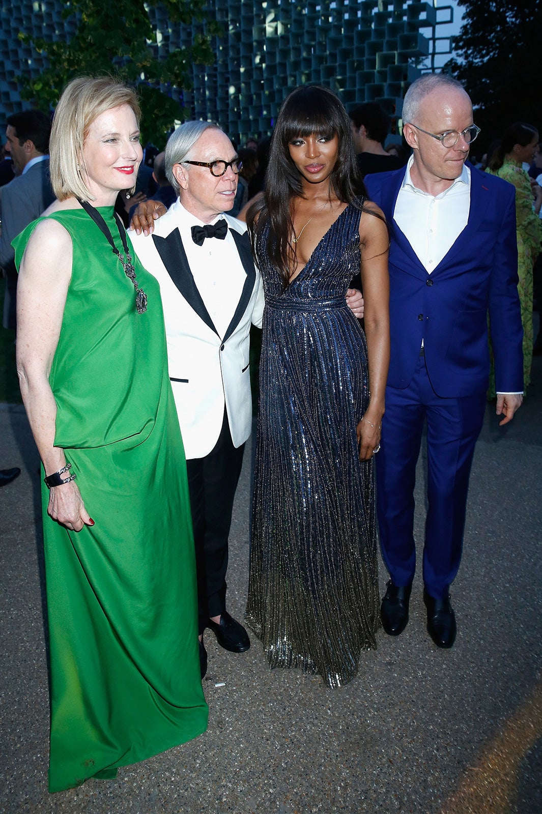Julia-Peyton-Jones、Tommy-Hilfiger、Naomi-Campbell、Hans-Ulrich-Obrist（画像提供：トミー ヒルフィガー ジャパン）