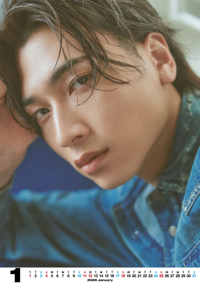 『庄司浩平 2025.4-2026.3カレンダー』より(提供写真)