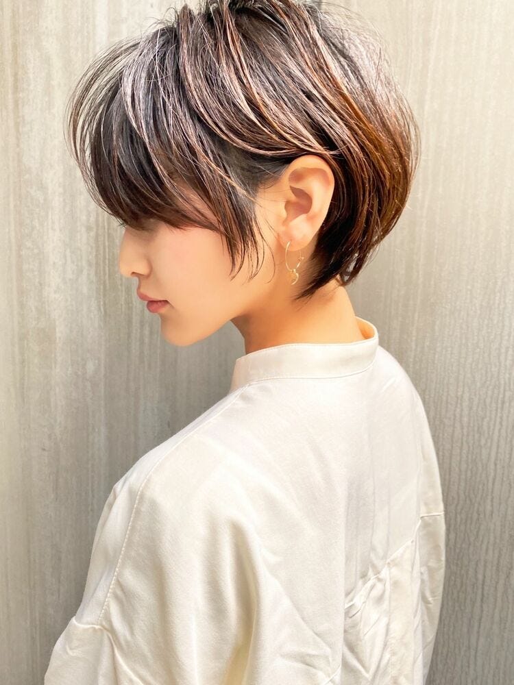 大人可愛いショートボブで愛され髪に 30代 40代女性にもおすすめのヘアカタログ モデルプレス