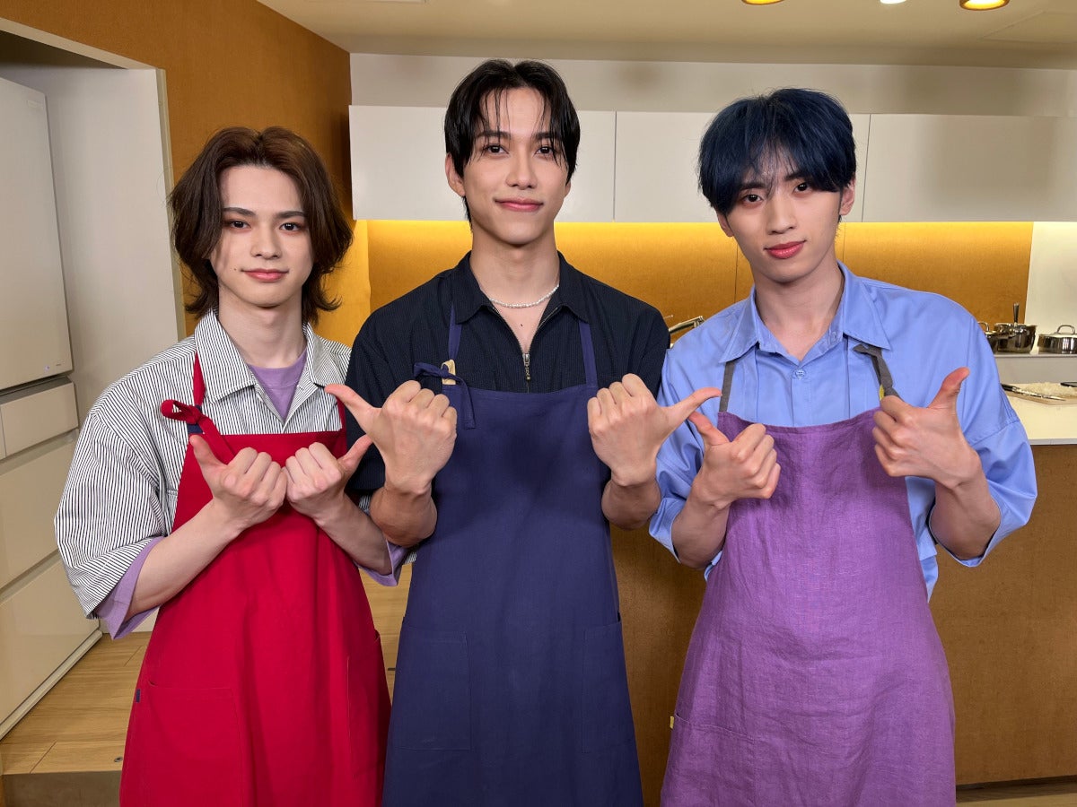 INI松田迅・池崎理人・許豊凡、初々しい料理姿を披露　炊飯器で作るアレンジグルメに挑戦