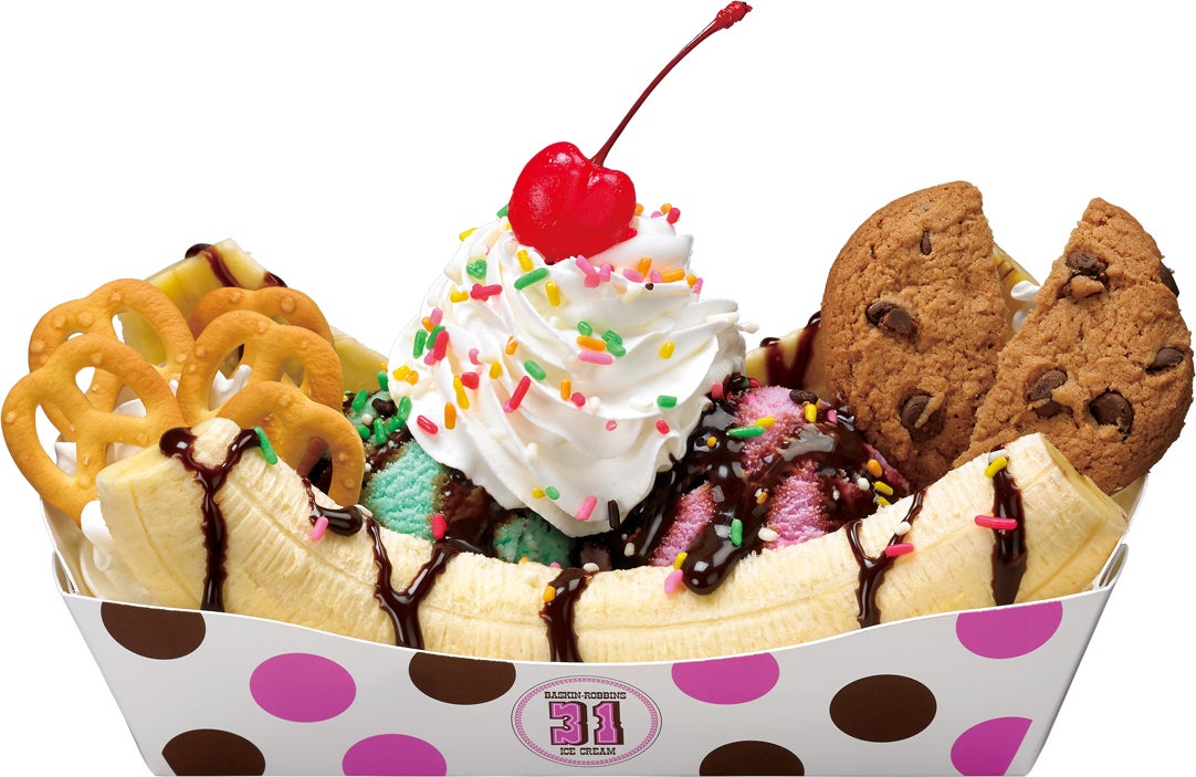 バナナスプリットサンデー／画像提供：B-R サーティワン アイスクリーム