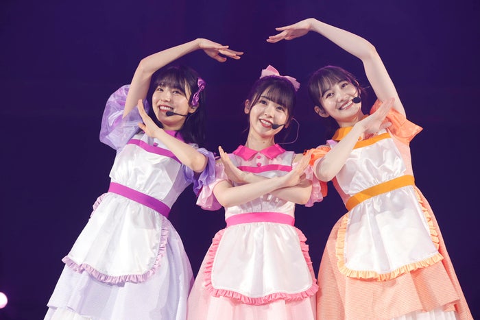 早川聖来、筒井あやめ、松尾美佑「乃木坂46 9th YEAR BIRTHDAY LIVE ～4期生ライブ～」（提供写真）