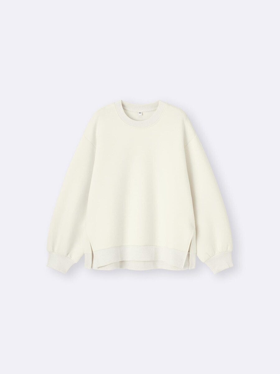 gu大人女性おすすめセットアップパフスウェットオーバーサイズプルオーバー