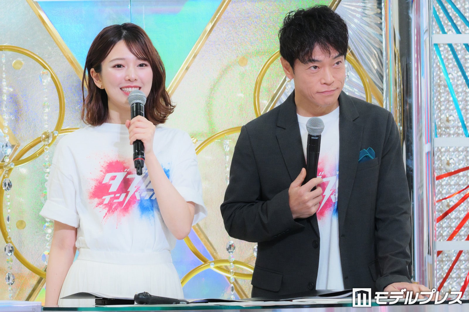 黒田みゆアナウンサー、陣内智則（C）モデルプレス