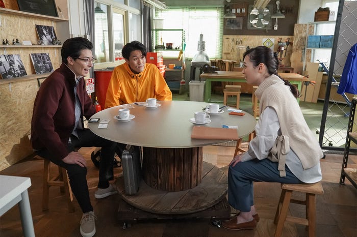 高杉真宙、細川岳、福原遥/「舞いあがれ!」第116話(C)NHK