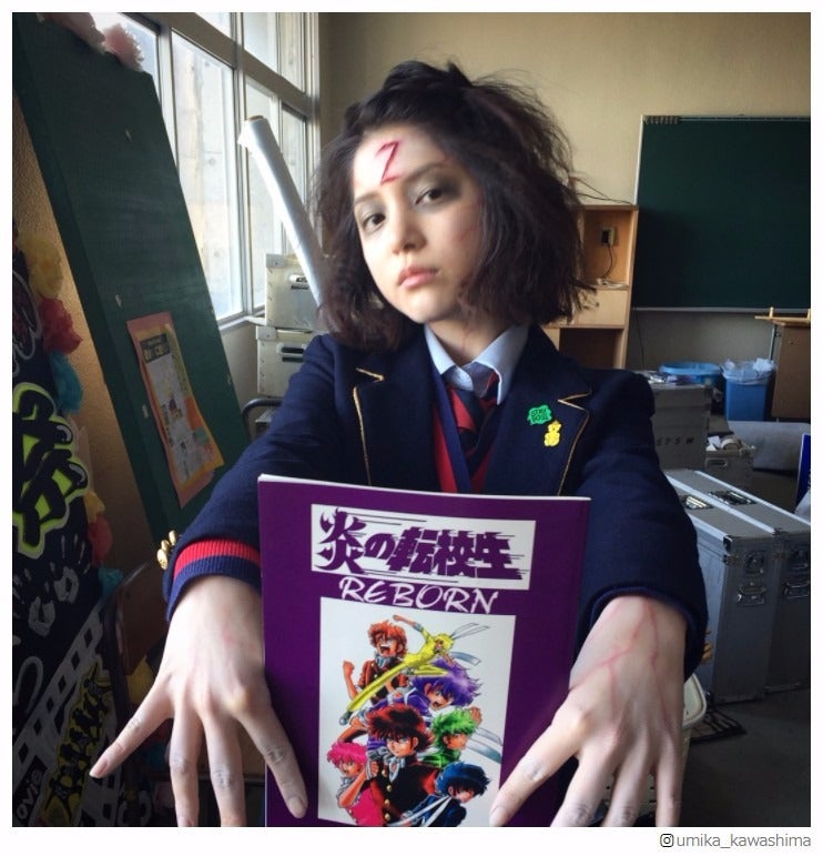 川島海荷、ゾンビ風メイクに驚きの声「誰かと思った！」＜炎の転校生REBORN＞