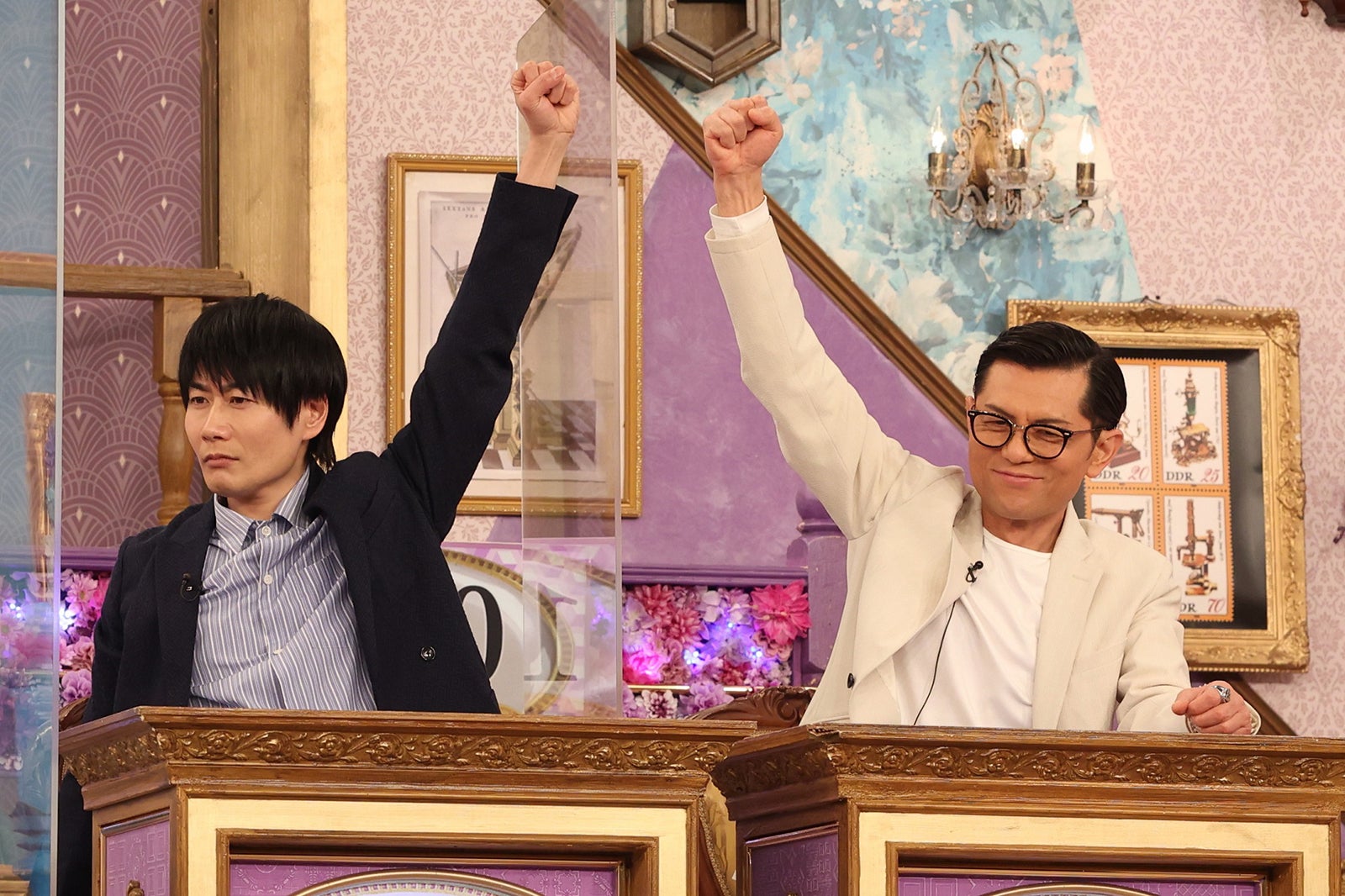 戸次重幸、的場浩司（C）フジテレビ