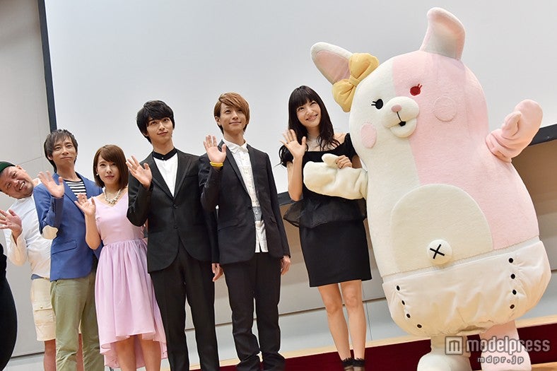 （左から）川島邦裕、いしだ壱成、山田菜々、横浜流星、鈴木拡樹、神田沙也加