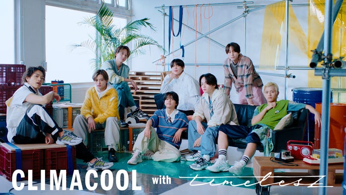 timelesz/アディダス「CLIMACOOL BOUNCE」WEB CMサムネイル(提供写真)