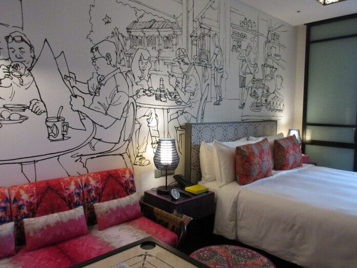 ホテル インディゴ シンガポール カトンの客室