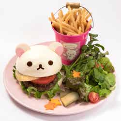 コリラックマバーガー¥1,480(税込)(C)SAN-X CO.,LTD.ALL RIGHTS RESERVED.