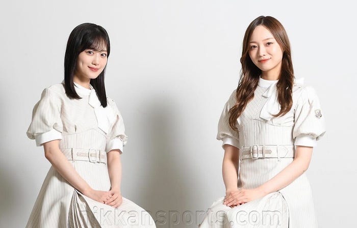 (左から)山下美月、梅澤美波(C)日刊スポーツ新聞社