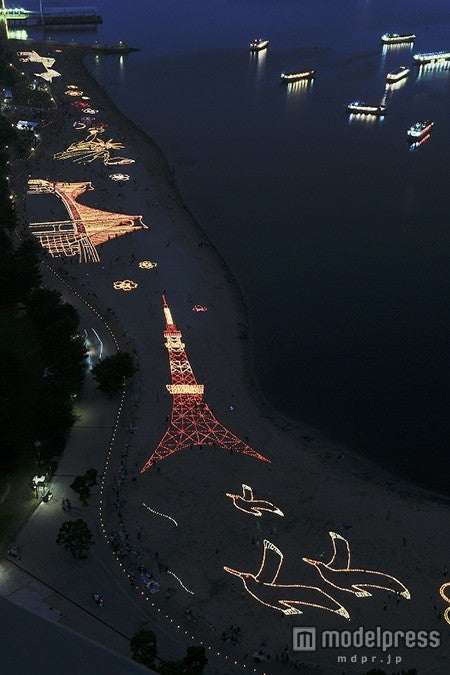 地上絵、過去開催時の様子／画像提供：東京港埠頭株式会社