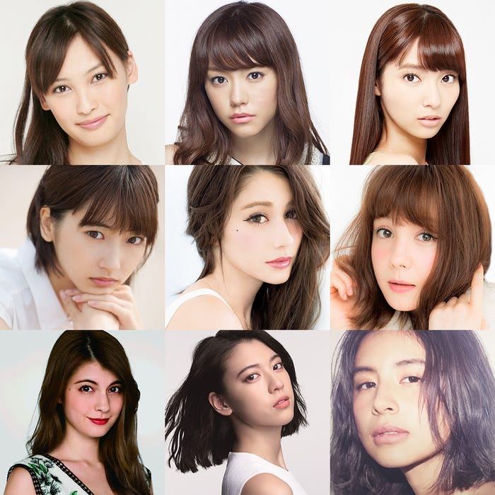 「第24回 東京ガールズコレクション 2017SPRING/SUMMER」の出演が追加発表(上段左から:大政絢、桐谷美玲、新川優愛 下段左から:武田玲奈、ダレノガレ明美、トリンドル玲奈 下段左から:マギー、三吉彩花、ラブリ)/(画像提供:W TOKYO)