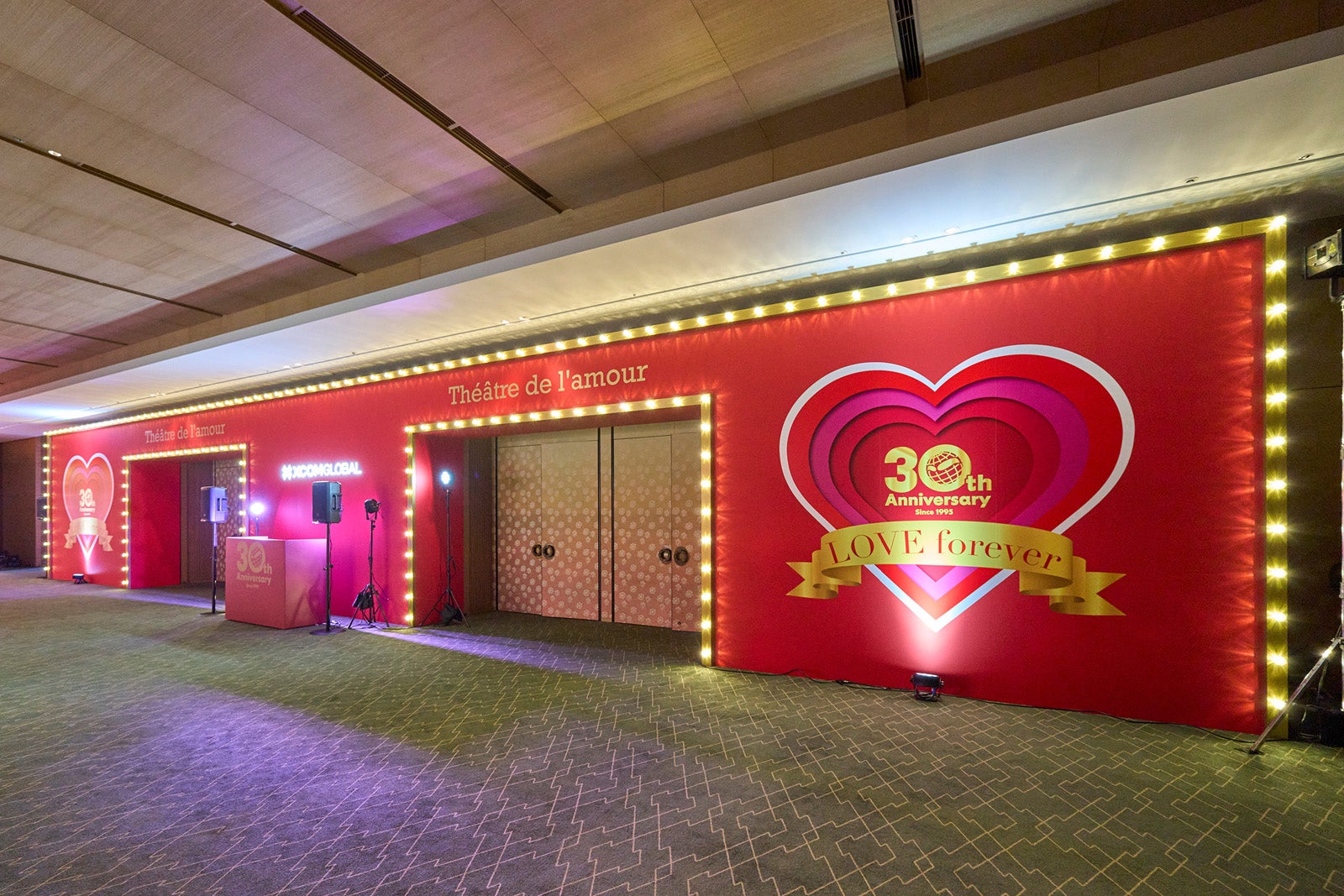 創業30周年謝恩パーティー会場の様子（提供素材）