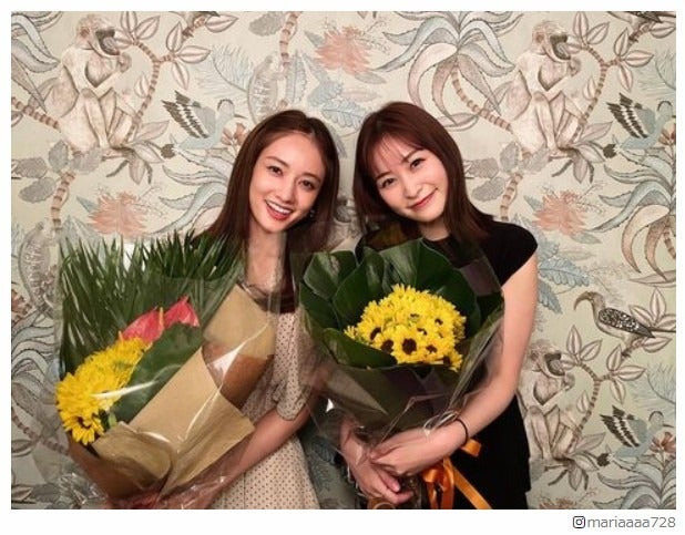 谷まりあ＆日テレ岩田絵里奈アナ、“中学同級生コンビ”が誕生日会「お仕事を一緒にできるなんて」