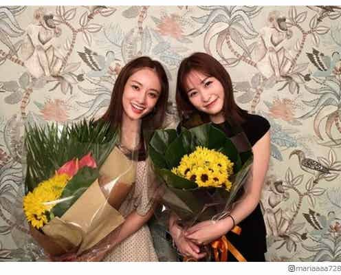 谷まりあ&日テレ岩田絵里奈アナ、“中学同級生コンビ”が誕生日会「お仕事を一緒にできるなんて」