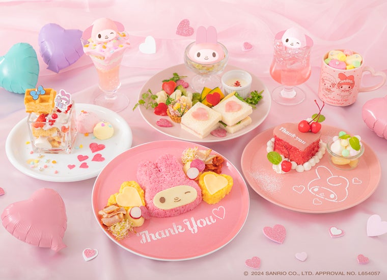 My Melody Cafe ～Heartful Party～（C）2024 SANRIO CO．，LTD．APPROVAL NO．L654057