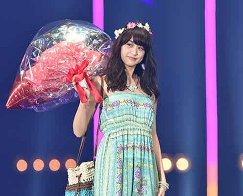 山本美月、ベアトップワンピで夏先取り ガーリーな魅力に3万人虜<TGC 2015S/S>