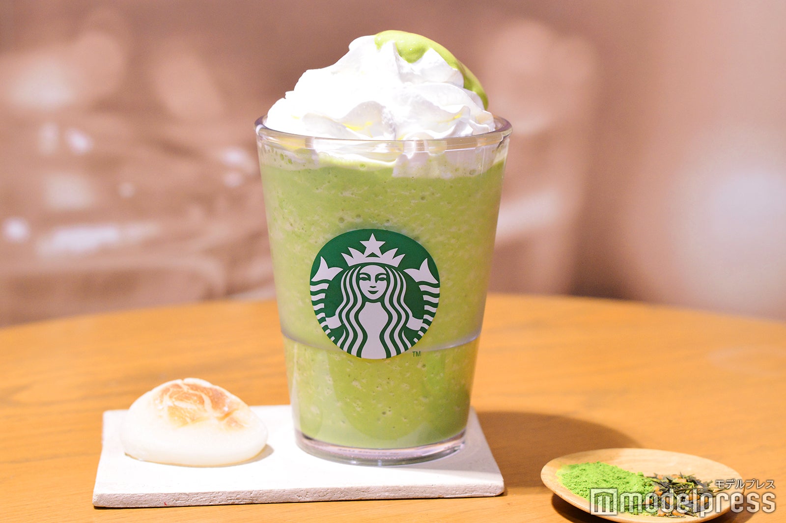 抹茶玄米茶 もち フラペチーノ （C）モデルプレス