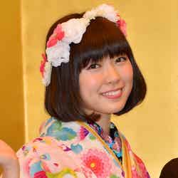神田明神で行われた「AKB48グループ 2014年成人メンバー 成人式記念撮影会」に参加した渡辺美優紀