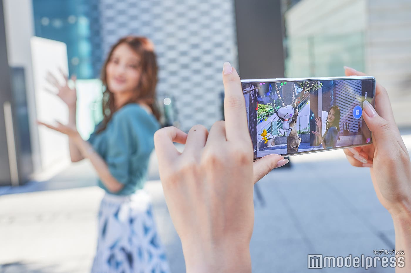 スヌーピーと一緒に撮影できる(C)モデルプレス