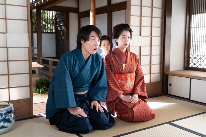 神木隆之介、佐久間由衣「らんまん」第11話(C)NHK