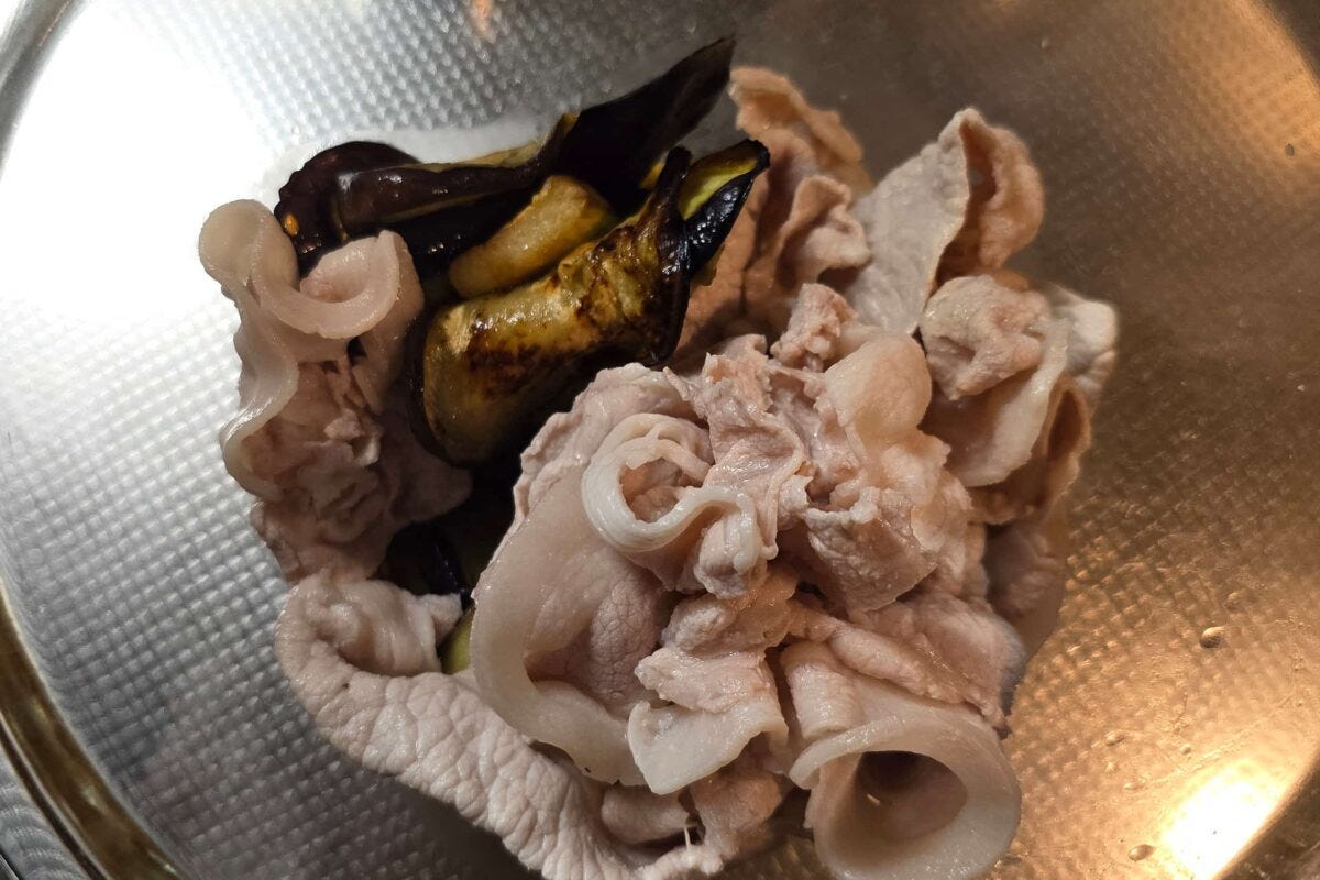 焼きナス梅しゃぶ