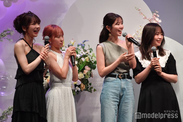 Rちゃん、村木里帆さん、金子栞、松村香織(C)モデルプレス