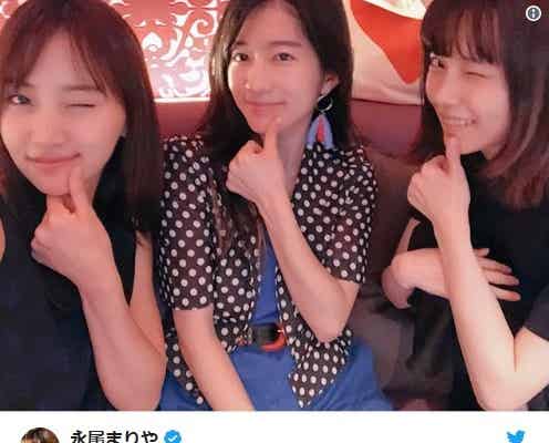 永尾まりや&島崎遥香&竹内美宥、AKB48同期ショットにファン歓喜
