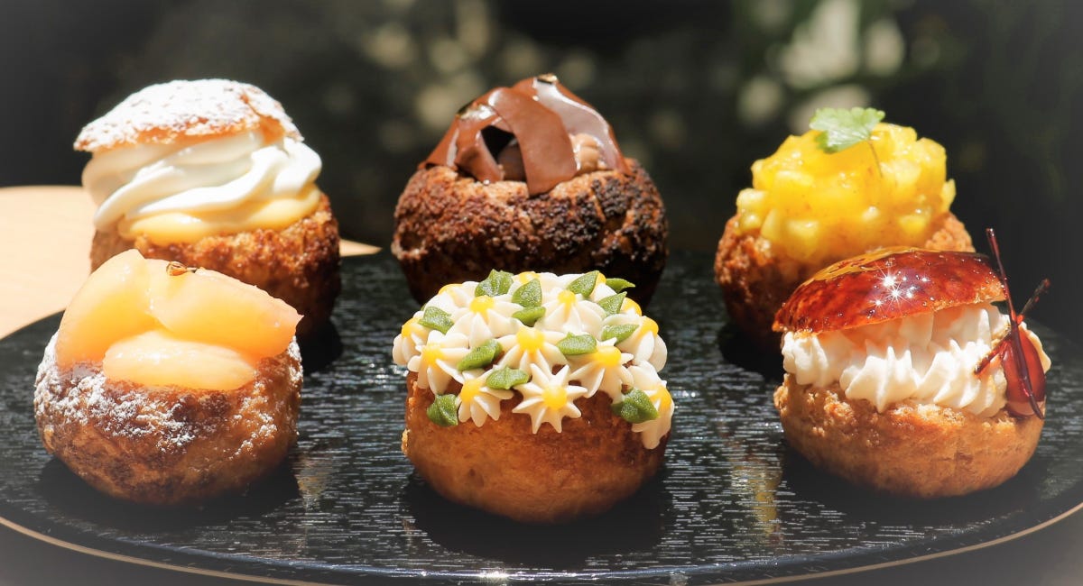 京都烏丸に手毬シュークリーム専門店「アマガミキョウト」オープン