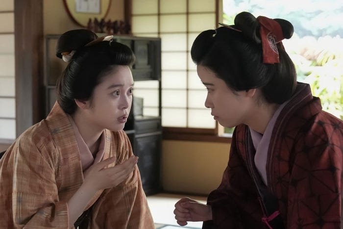 高石あかり、円井わん「ばけばけ」第84話(C)NHK