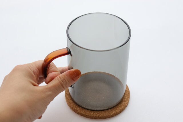 スタンダードプロダクツ　ダイソー　耐熱マグカップ（BK、465mL）　コースター