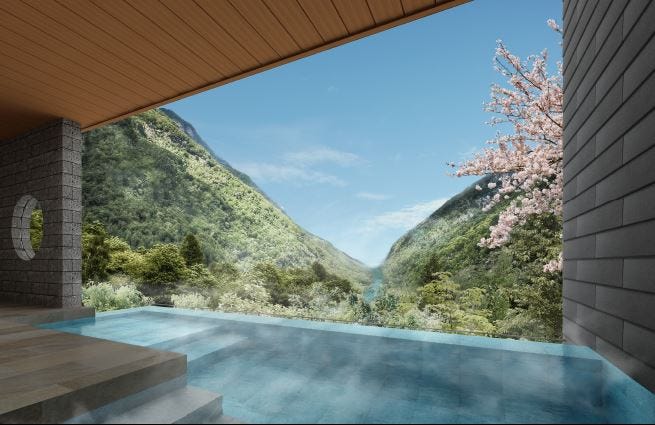 箱根湯本の温泉宿「ホテルはつはな」全室露天風呂付きにリニューアル