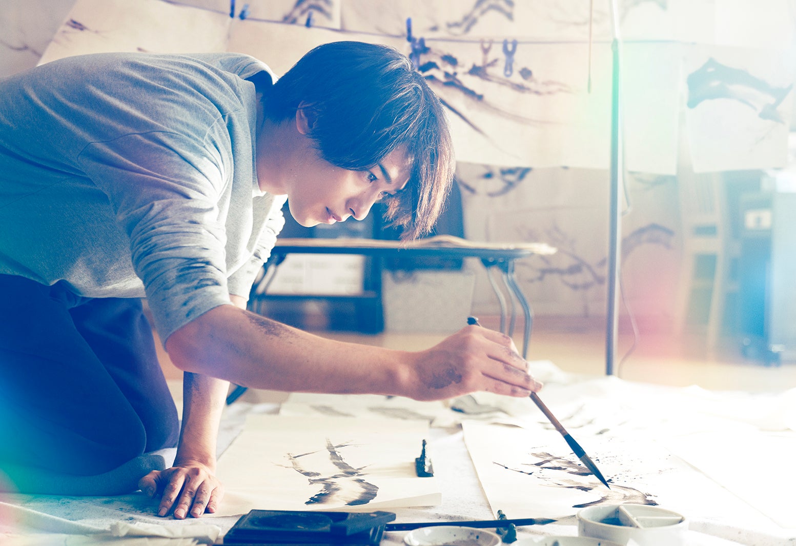 横浜流星（C）砥上裕將／講談社（C）2022映画「線は、僕を描く」製作委員会