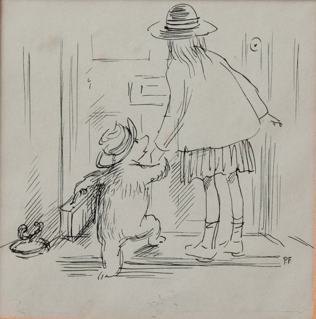 ペギー・フォートナム画『くまのパディントン』の挿絵原画、1958年Illustrated by Peggy Fortnum(C)Paddington and Company Ltd 2018