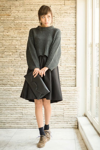 選べる2TYPEボリュームミモレ丈スカート「Re:EDIT by GALSTAR」1,498円（税込）／画像提供：Re:EDIT by GALSTAR