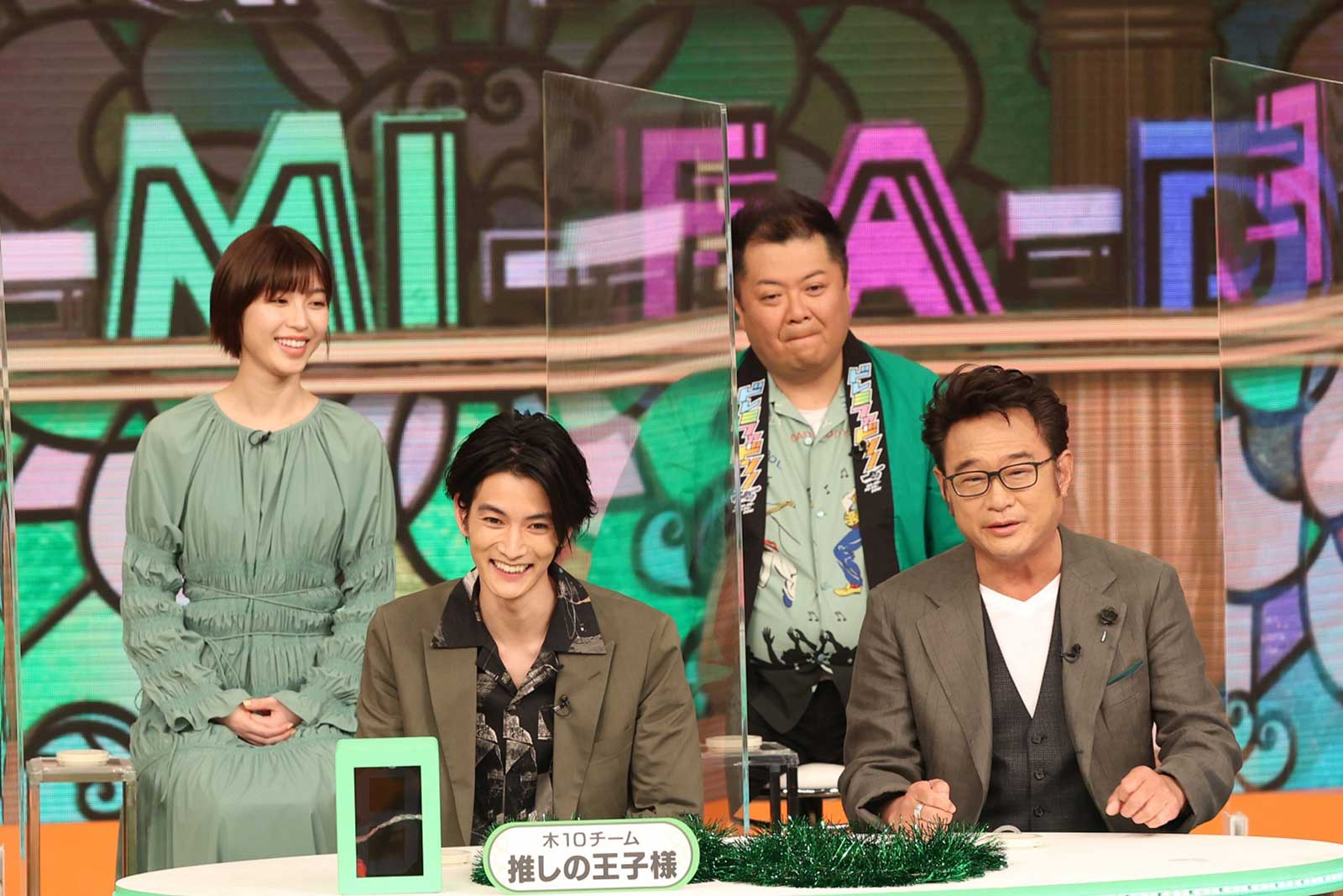 （上段左から）白石聖、小杉竜一（下段左から）渡邊圭祐、船越英一郎 （C）フジテレビ