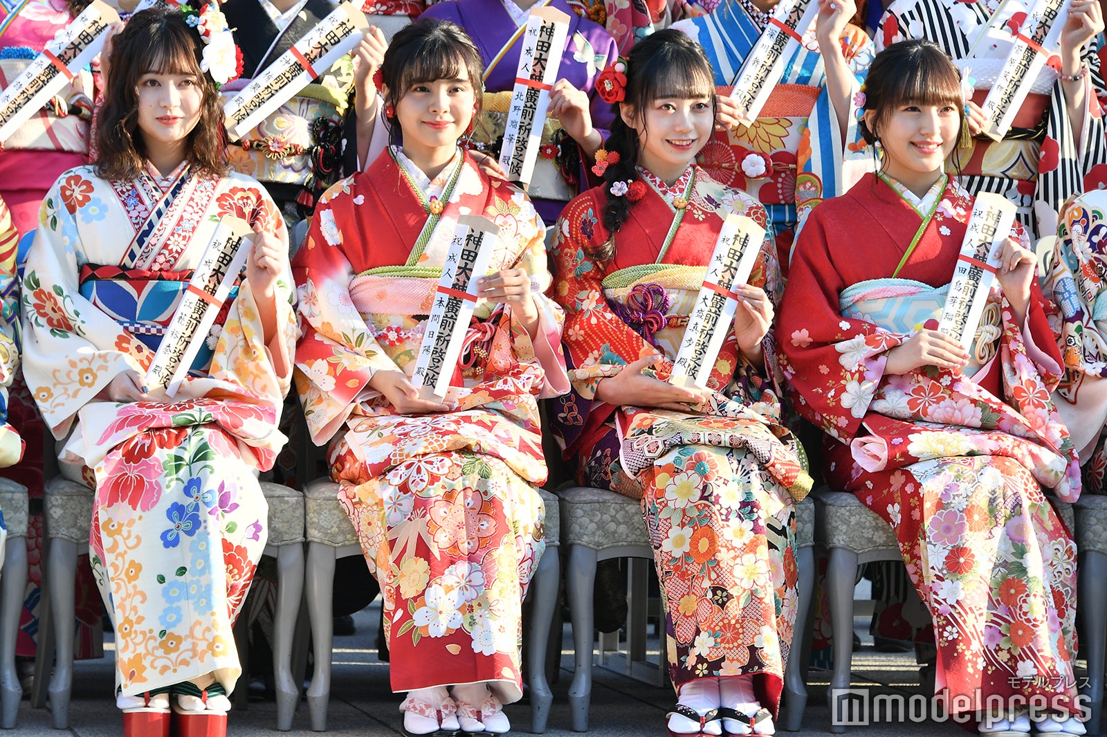 江籠裕奈、本間日陽、大盛真歩、田島芽瑠（C）モデルプレス