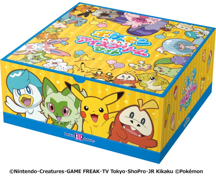 ポケモン わくわくアイスクリームセット:スモールサイズ 9個3,500円、レギュラーサイズ9個 4,140円(C)Nintendo・Creatures・GAME FREAK・TV Tokyo・ShoPro・JR Kikaku (C)Pokemon
