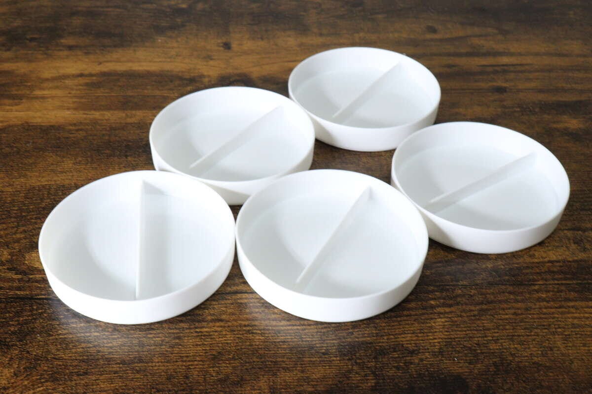 絵の具用溶き皿(5個) 絵の具用溶き皿(5個)