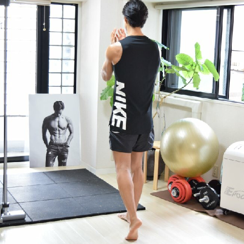 肩の動的ストレッチ