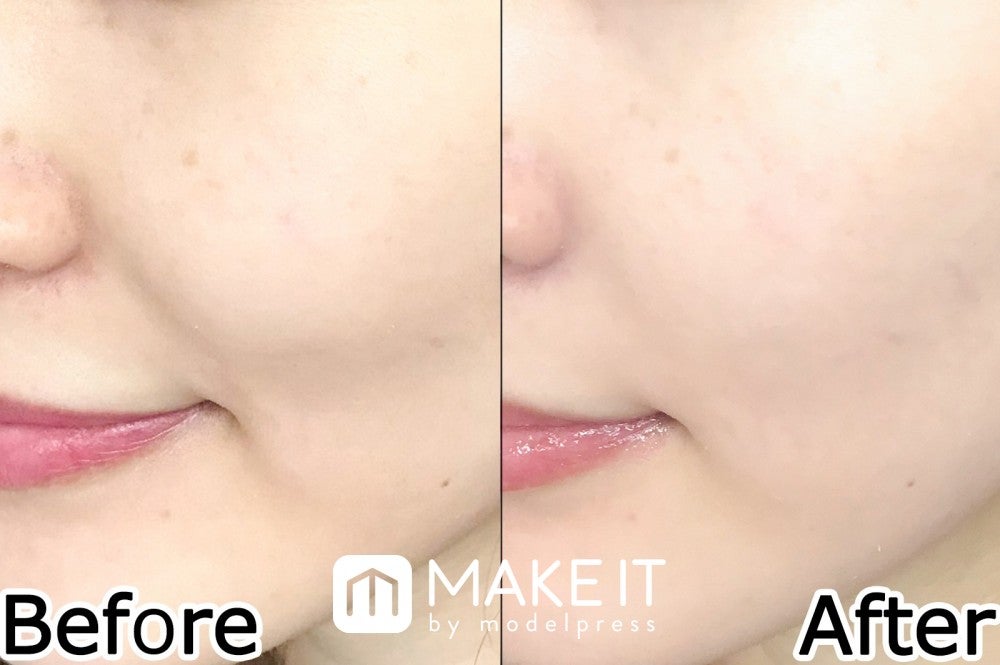 セザンヌ／皮脂テカリ防止下地／ライトブルー 使用 (C)メイクイット