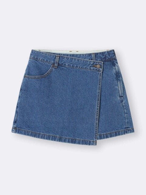 2025冬guレディース値下げデニムラップスカート